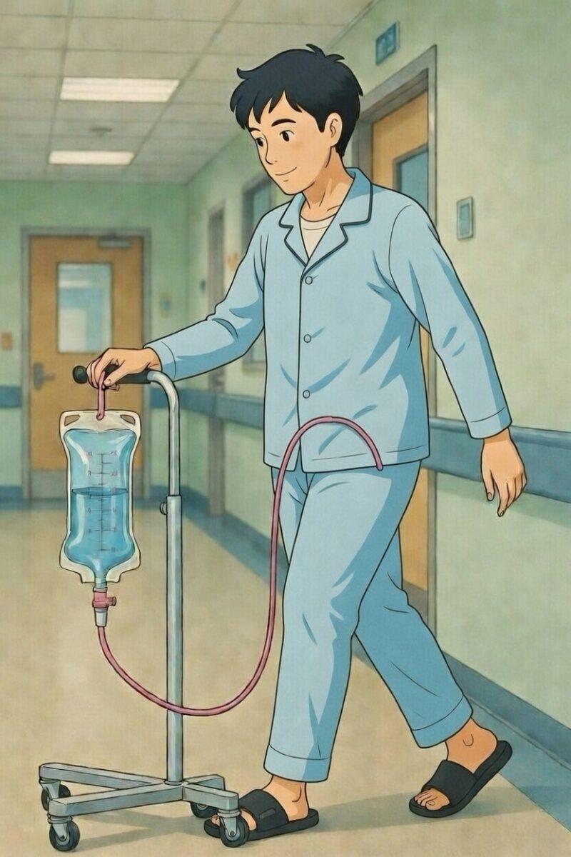 尿道カテーテルをつけたままの入院生活